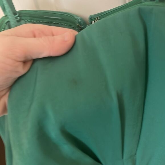 BCBG MaxAzria Kelly Dress silver broche strapless EUC size 4 - Picture 5 of 10